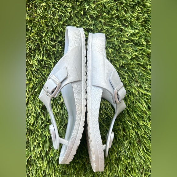 Birkenstock Silver Gizeh Essentials Kids EVA SZ 32/L1 - Picture 4 of 4